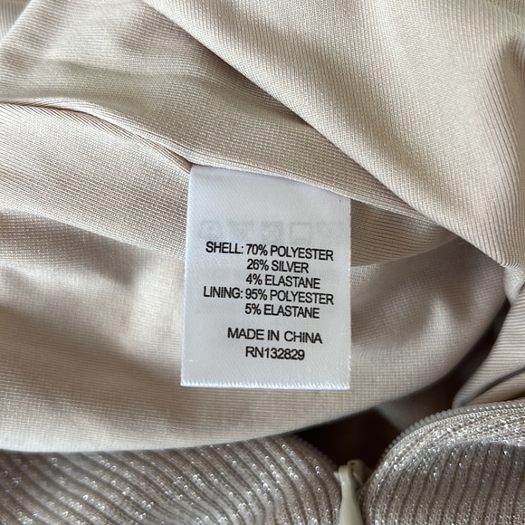 NWT LOVERS + FRIENDS Revolve Nude Asymmetrical One Shoulder Jumpsuit L - Picture 11 of 12